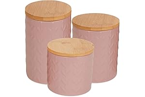 Versatile Pink Canister Sets for Kitchen Organization