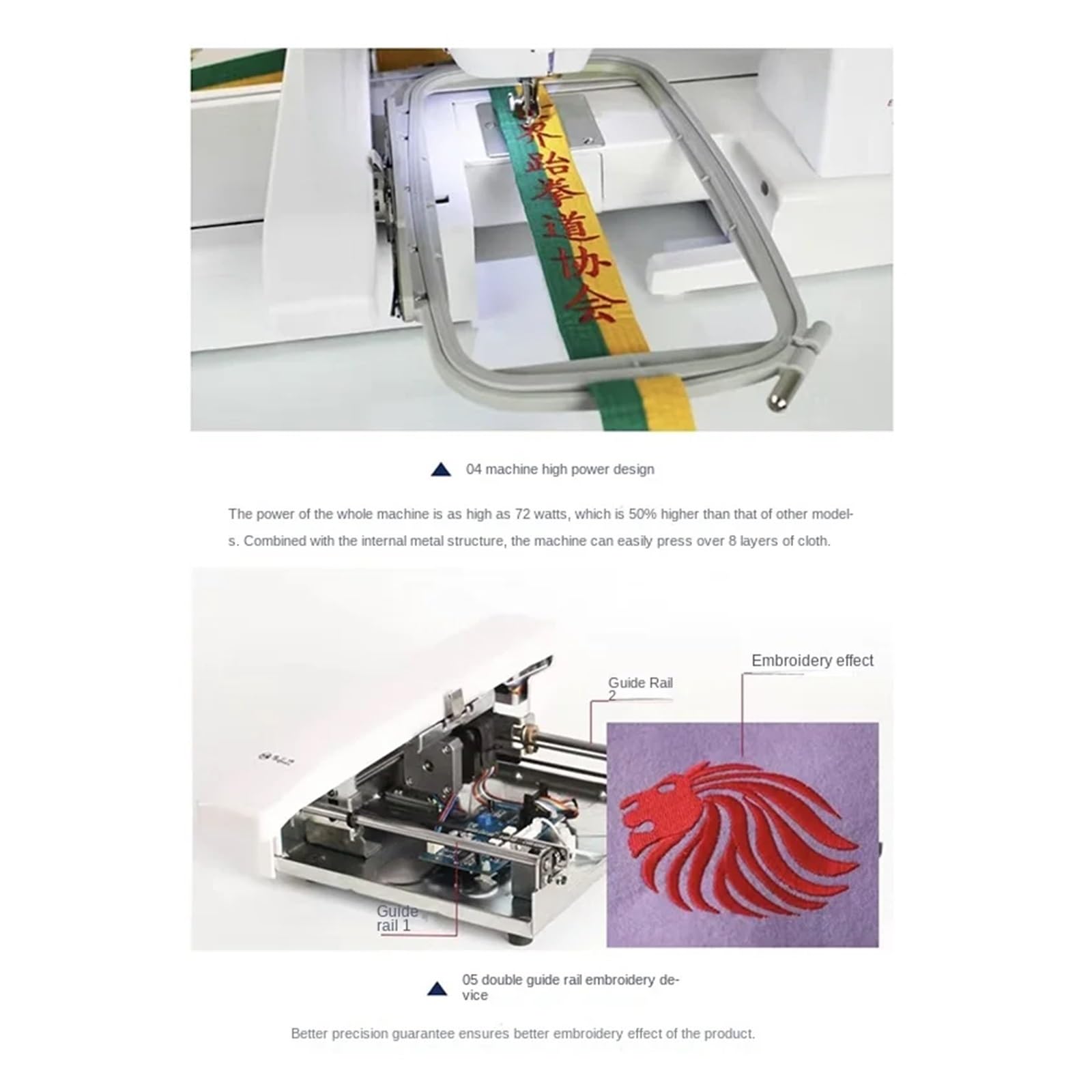 Máquina De Bordado Automática Por Ordenador Mrs300A, Máquina De Coser Pequeña For Bordado Comercial Doméstico, Máquina De Bordado Automático FáCil De Usar