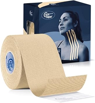 CureTape Gentle | Kinesiology Tape for Hyper Sensitive Skin | Gentle Adhesion | 100% Hypoallergenic Water Resistant K Tape | for Thin Skin, Elderly or Children | Gentle to Remove | Medical KTape