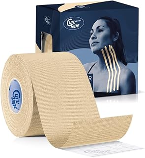 CureTape® Gentle | Kinesiology Tape for Hyper Sensitive Skin | Gentle Adhesion | 100% Hypoallergenic Water Resistant K Tape | for Thin Skin, Elderly or Children | Gentle to Remove | Medical KTape