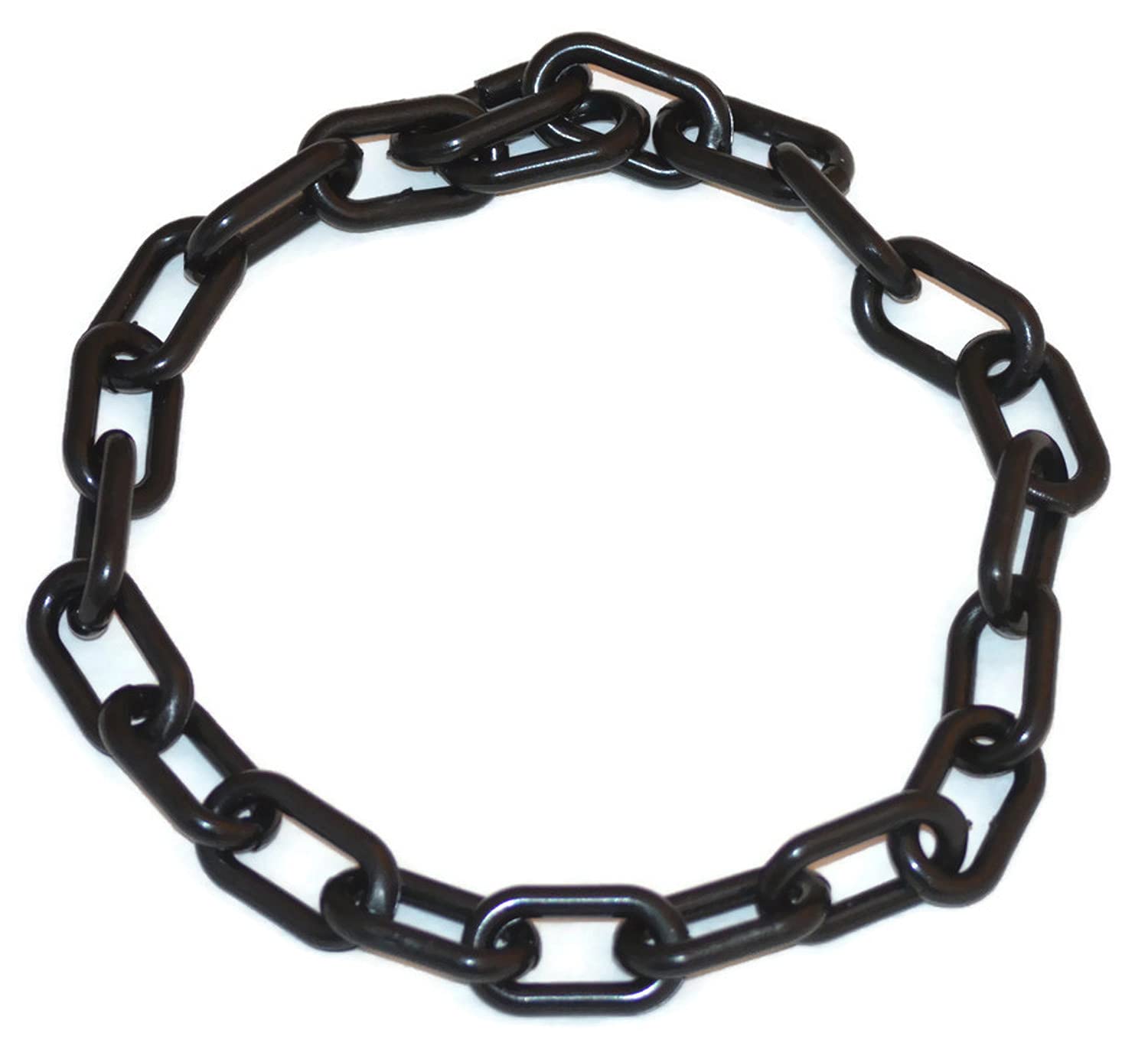 Plastic Chain Goat Animal Collars 1 1/2" X 3/4" Links 20", 28" & 36" Long (Black, Small 20")