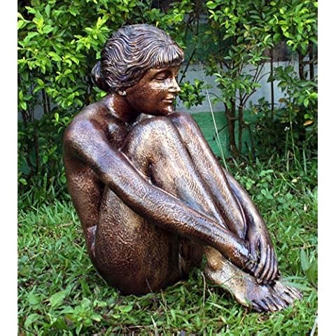 Statues & Sculptures Online Melina 55cm Bronze Marble Resin Garden Statue Cover