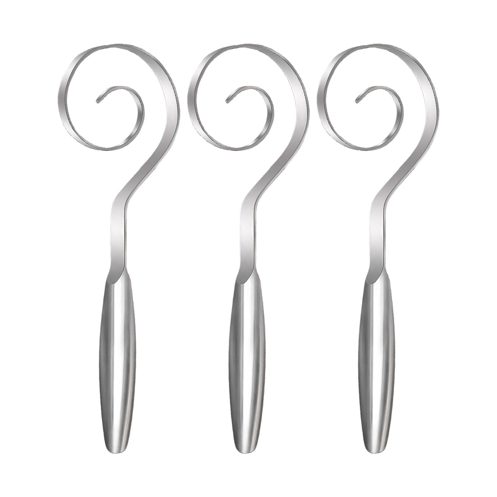 Mezclador manual de acero inoxidable con mango ergonómico, apto para lavavajillas, herramienta de amasado para entusiastas de la repostería, palo de masa