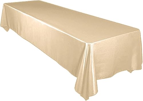 Mantel de satén para decoración de banquetes de boda, seda brillante y tela suave de alta calidad, decoración de mesa de fiesta (mantel de mesa, 60
