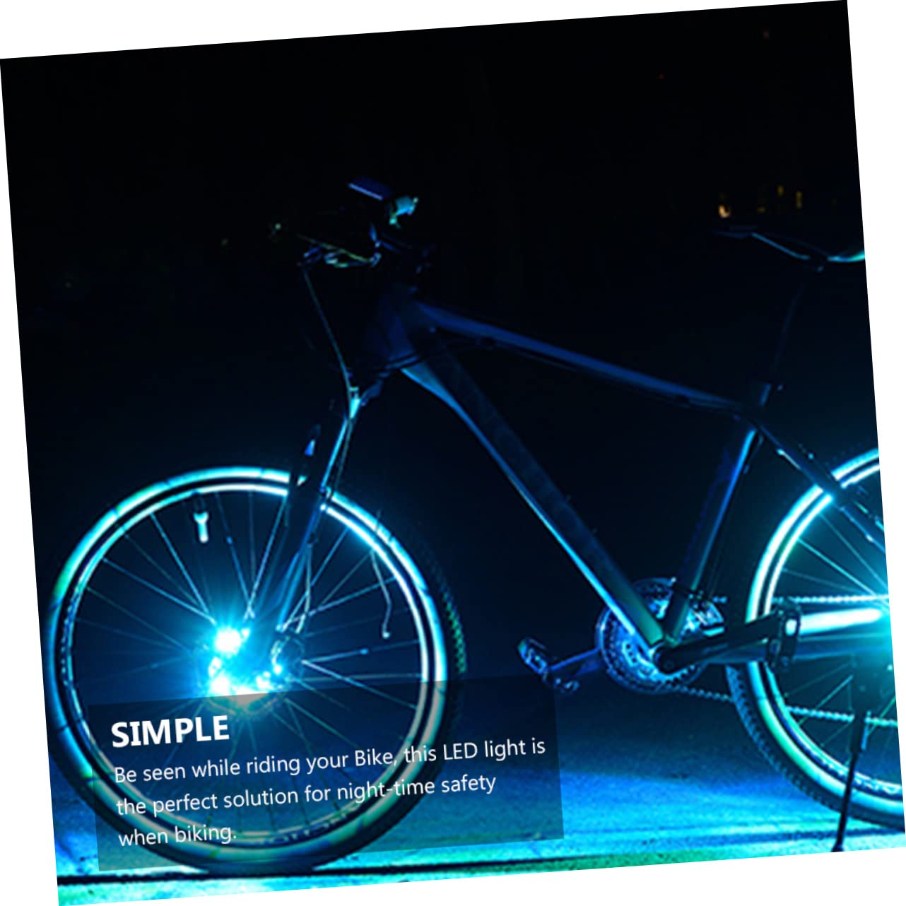 SUPVOX LED Vélo Étanche Voyant D'avertissement Voiture Vélo Lumière Feux De Vélo pour Roues Feux De Roue De Vélo Voyant Vélo Accessoires De Vélo Silver Plastique