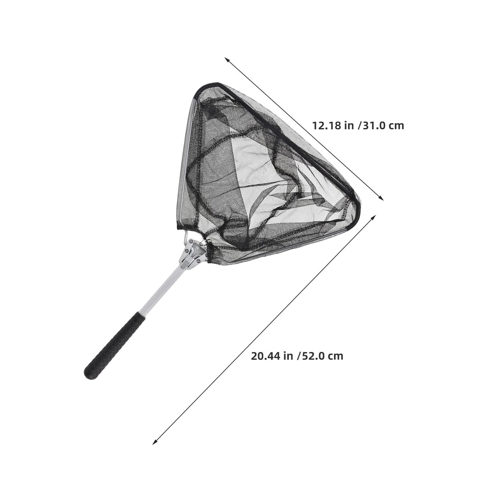 Retino Pesci Triangolare Pieghevole in Lega di Alluminio 3 Pezzi | Retino Pesci Pieghevole Triangolare, per Pesci e Gamberetti, Uso Outdoor e Pesca