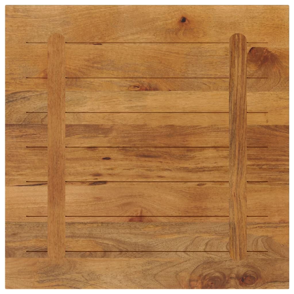 Dessus de table 80x80x3,8 cm carré bois massif manguier