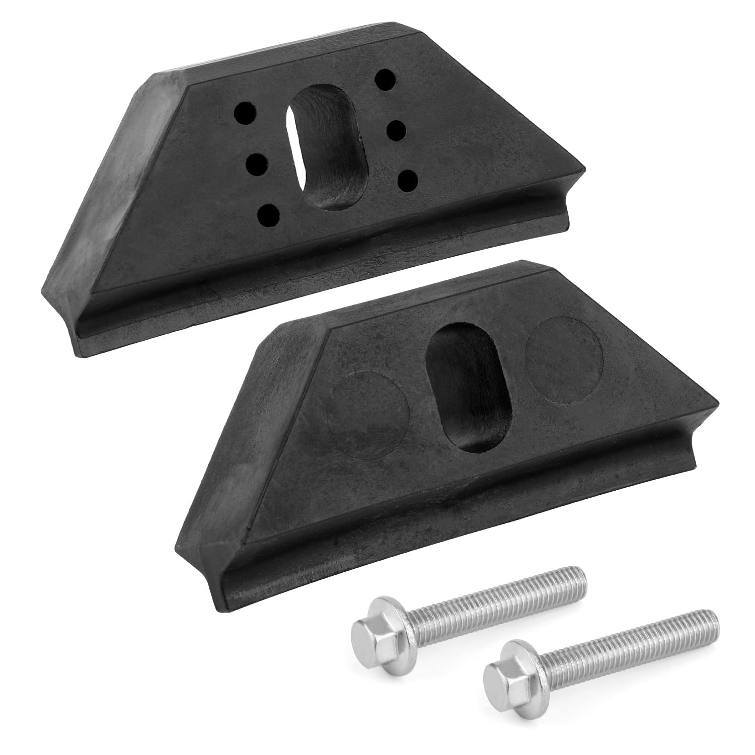 Zestaw do Mocowania Akumulatora Base Clamp, 2 Zaciski do Mocowania Akumulatora Samochodowego i 2 Sruby ze Stali Nierdzewnej Kompatybilny z Buick Cadillac Chevy Pontiac, Zamiennik nr 14005061