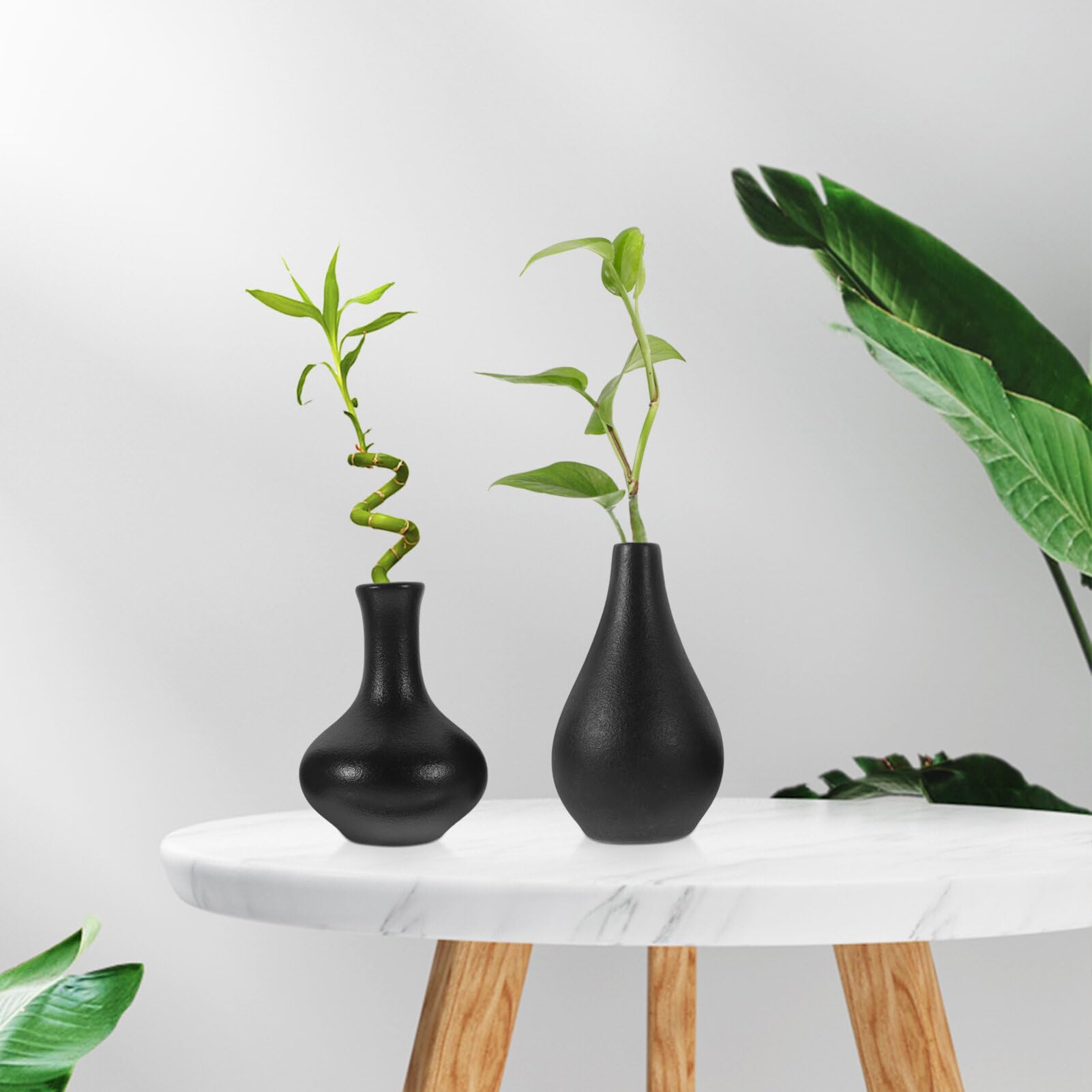 Alipis 5kawałki Mini Wazonów Ceramicznych Stylu Zen Urokliwe Dekoracje Do Kwiatów Lub Do Użytku Domowego Wysokiej Jakości i Kompozycji Kwiatowych