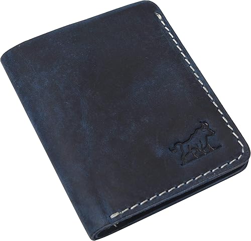 SKiDE Hunter Slim Wallet Cartera minimalista y pequeña cartera para hombres Tarjetero para hombres y mujeres Cartera tarjetero (marrón cazador)