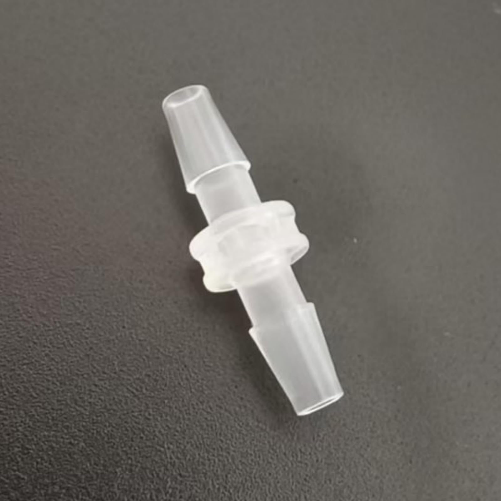 50-Pack Clear PP Equal Straight Barb Connectors for Laboratory, Food Machinery, and More(3.2mm 1/8inch)