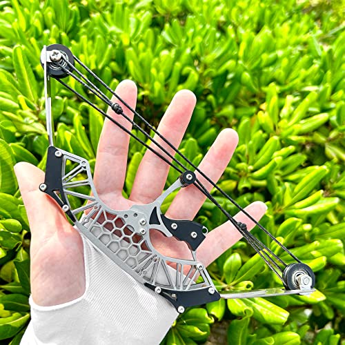 Zshjgjr Mini Bow And Arrow Set, Mini Compound Bow, Small & Compact Toothpick Bow For Shooting Practice Hunting Archery Entertainment Fun (7.9" Compound Bow) #TOP3
