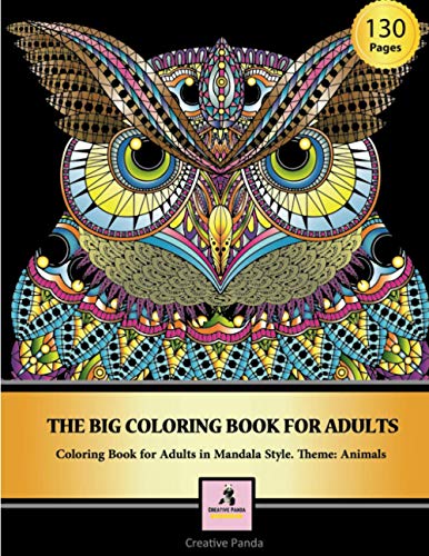 THE BIG COLORING BOOK FOR ADULTS: Coloring Book for Adults in Mandala Style. Theme: Animals image 3