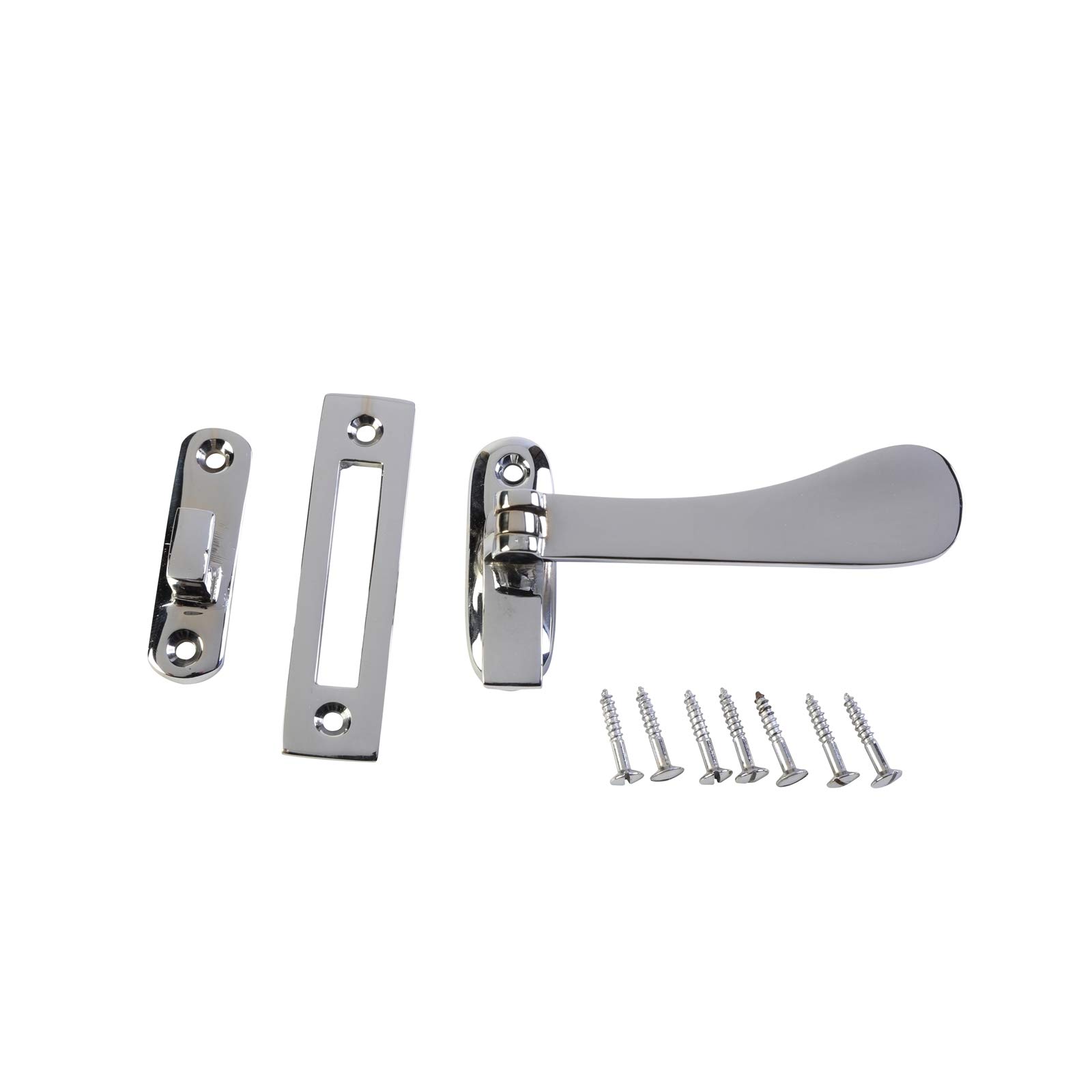 Sandleford Victorian Hook & Plate Window Fastener Polished Chrome