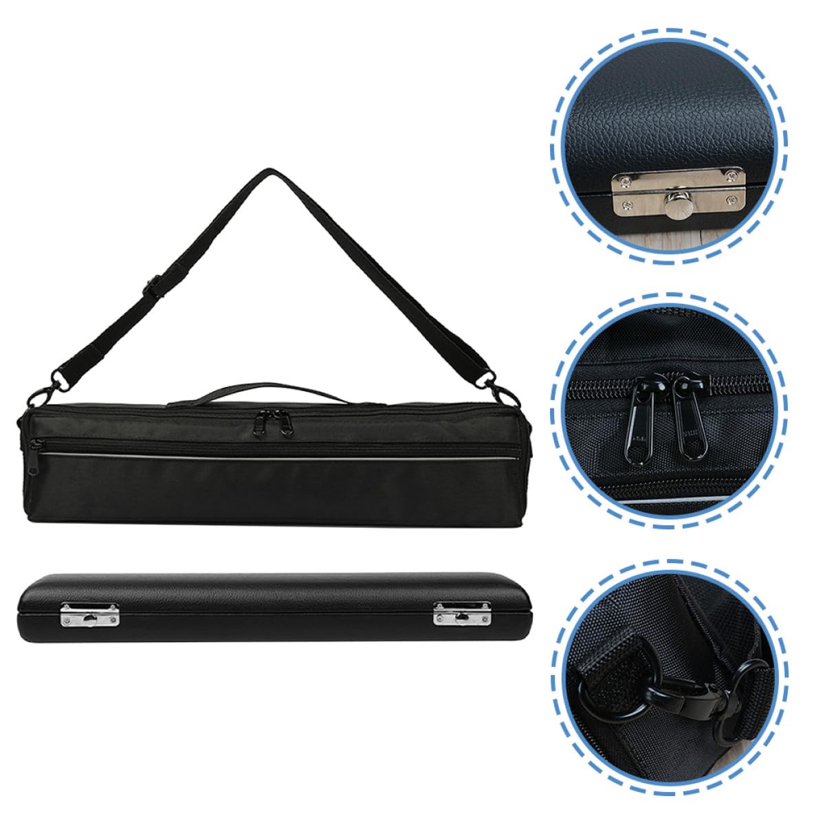 Didiseaon Custodia Borsa Protettiva Portatile Flauto Traverso per Legno e Tessuto Oxford Spesso per Strumenti Musicali da Usare All'aperto
