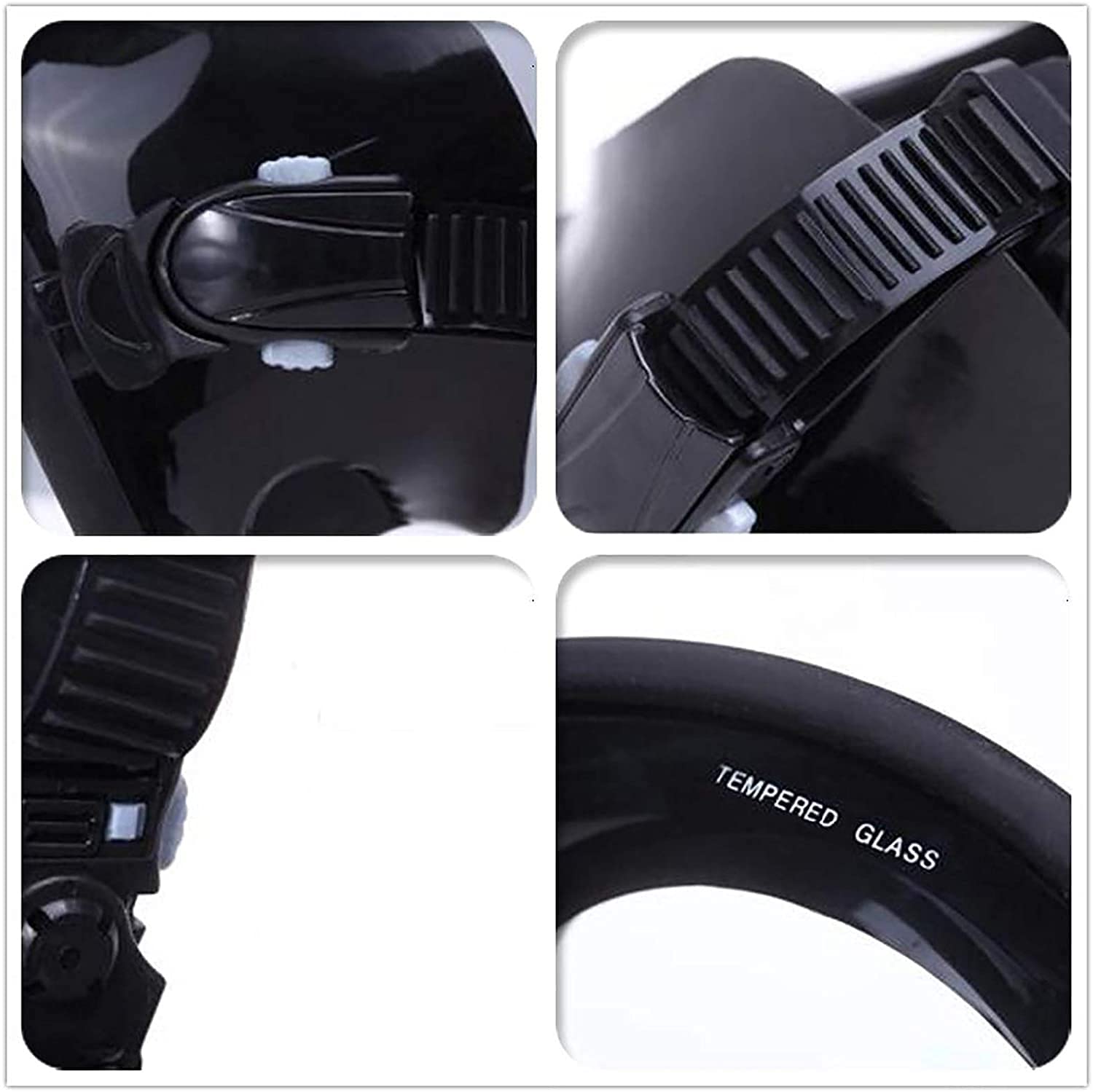 Maschera da snorkeling integrale Maschere subacquee Maschera da snorkeling con ampia visuale Maschera da snorkeling impermeabile Anti-appannamento Attrezzatura da snorkeling professionale subacqu