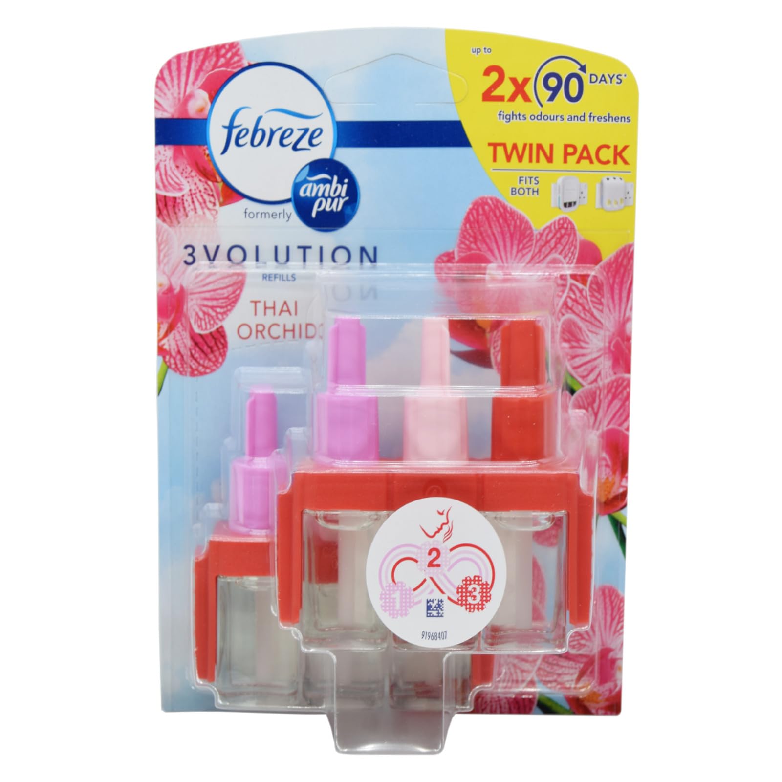 Febreze 3 Volution Air Freshener Plug In Refill 40 ML Thai Orchid, 3 ...