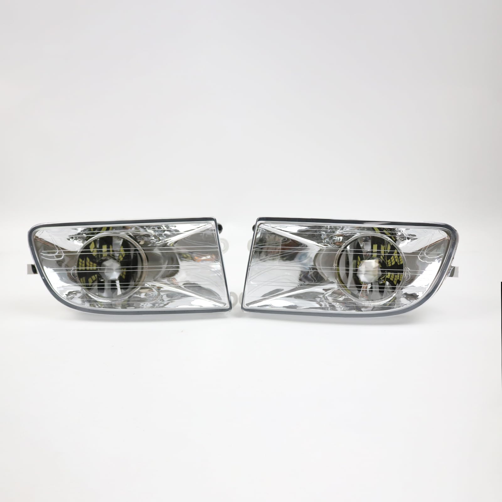 Generic Car Front LED Fog Light With 8W LED Bulbs 1Z0941701 1Z0941702 For Skoda Octavia A5 MK2 Sedan Combi 2004 2005 2006 2007 2008, Black