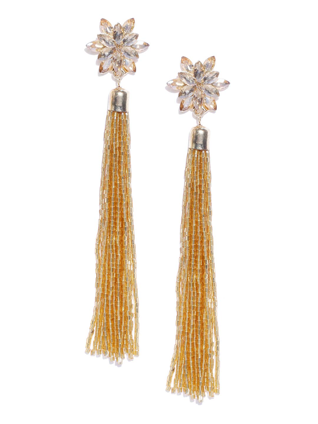 YouBella Jewellery Valentine Collection Celebrity Inspired Tassle Earrings for Girls and Women (Brown) (B07QDBCKRM) Amazon Price History, Amazon Price Tracker