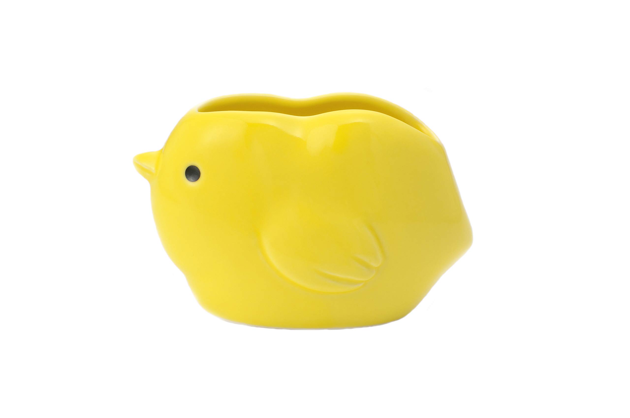 Seto Pottery Rice Potatoes, Yellow/Black, Approx. Depth 2.8 x Width 4.8 x Height 3.1 inches (7.0 x 12.3 x 8.0 cm), Chicko-chan Rice Paddle Stand