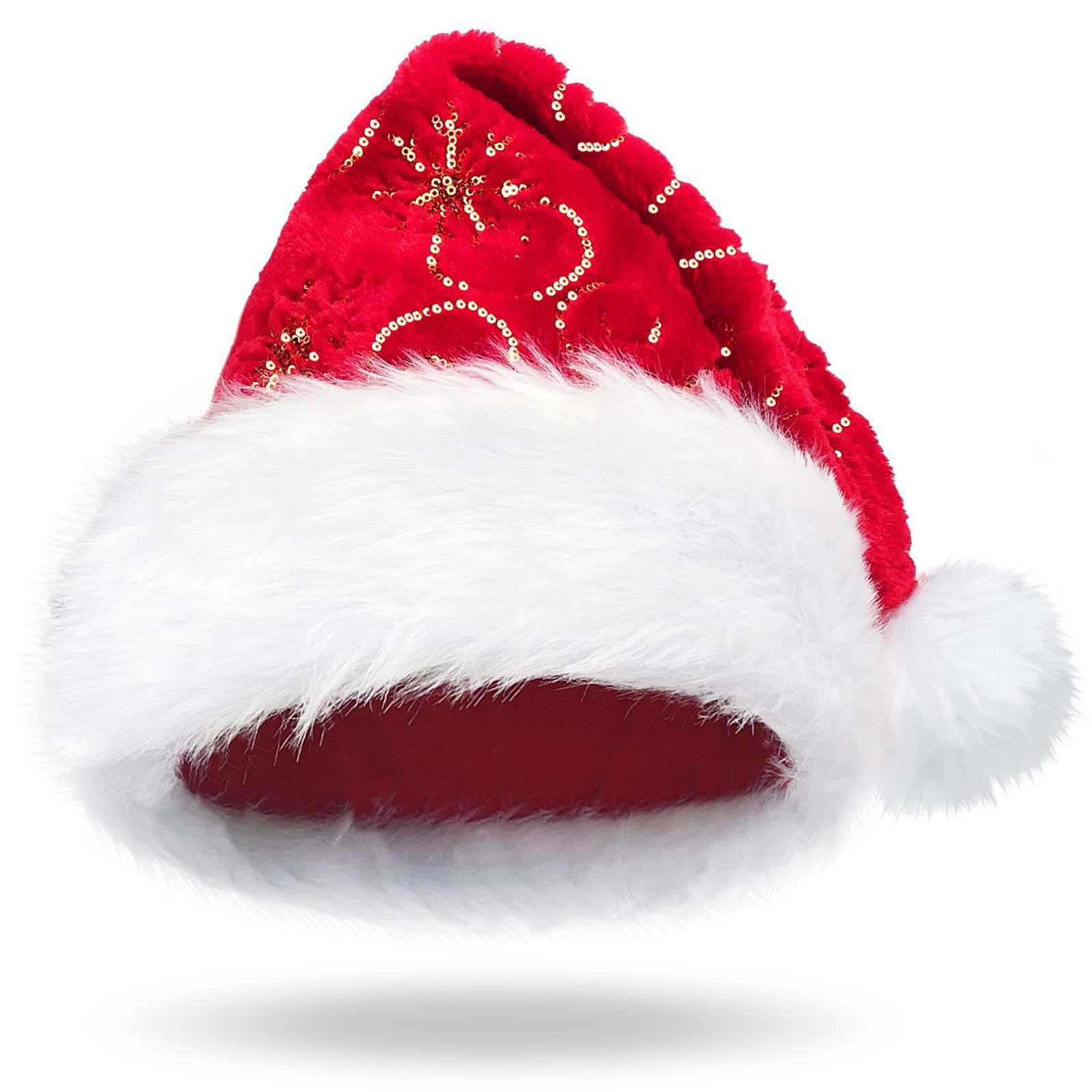 SKFLABOOF Weihnachtsmützen Erwachsene Mini Wintermütze Mädchen Christmas Hat Lustige Mützen Herren Nikolausmützen Für Damenmützen Winter