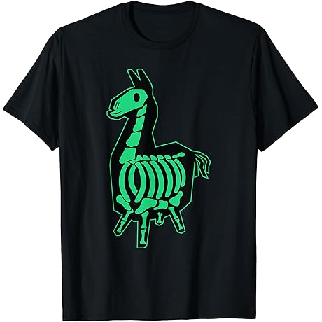 Fortnite Toys Llama Neon Color X-Ray Llamma Center Icon T-Shirt