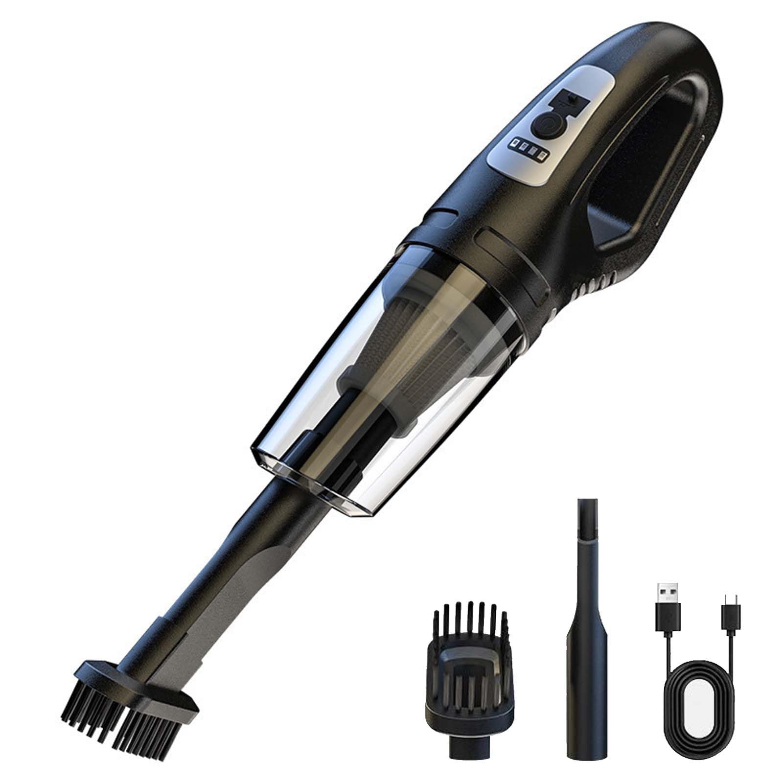 Aspiradora de Mano, 5000 Pa, Potente succión, portátil, Ligera, sin Cable, aspiradora USB de Carga rápida para sofá, Cama, Coche, hogar, Oficina, Pelo Limpio de Mascotas