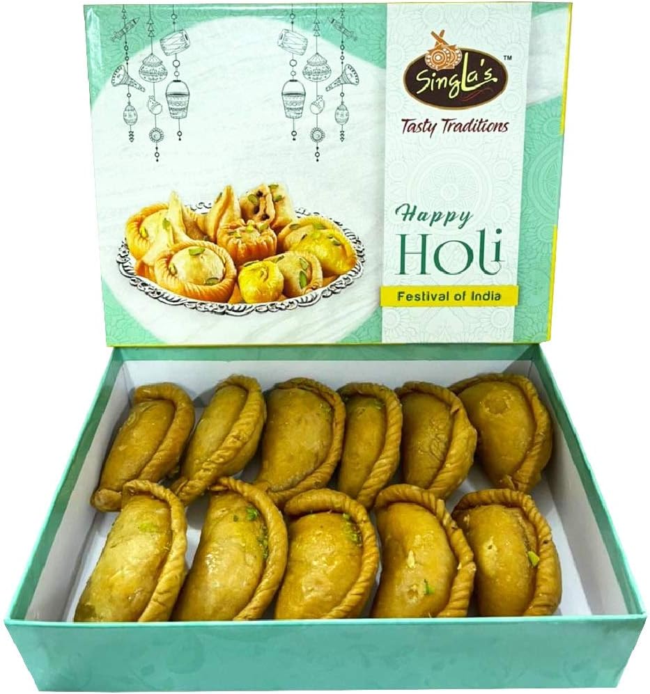 Singla Sweets Dry Sweet Maida Gujia Gifts Festival Box Sweets 500g