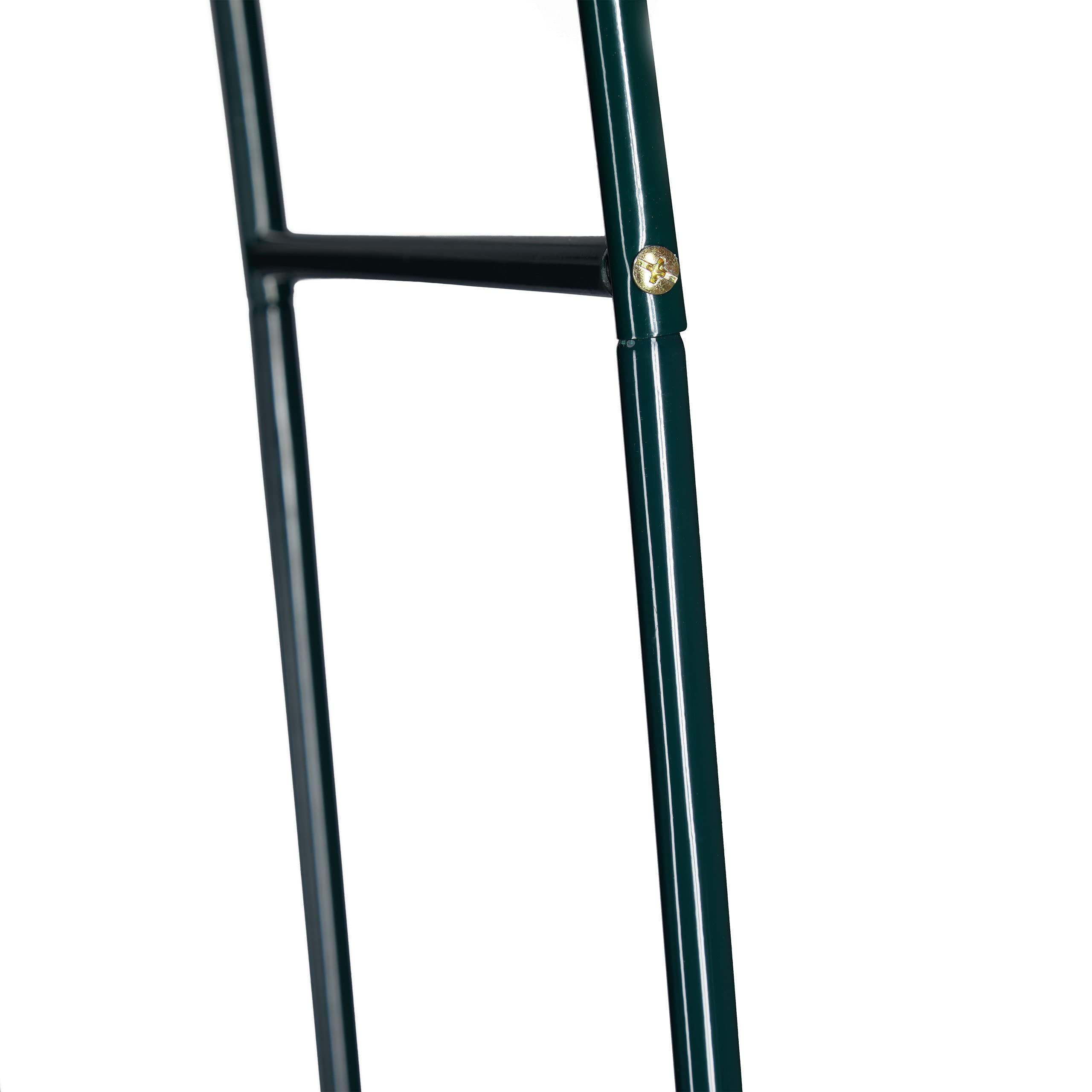 Relaxdays Arco per Rose, Rampicanti, Decorazione da Giardino, Sostegno per Piante, Supporto in Metallo, 240 cm, Verde