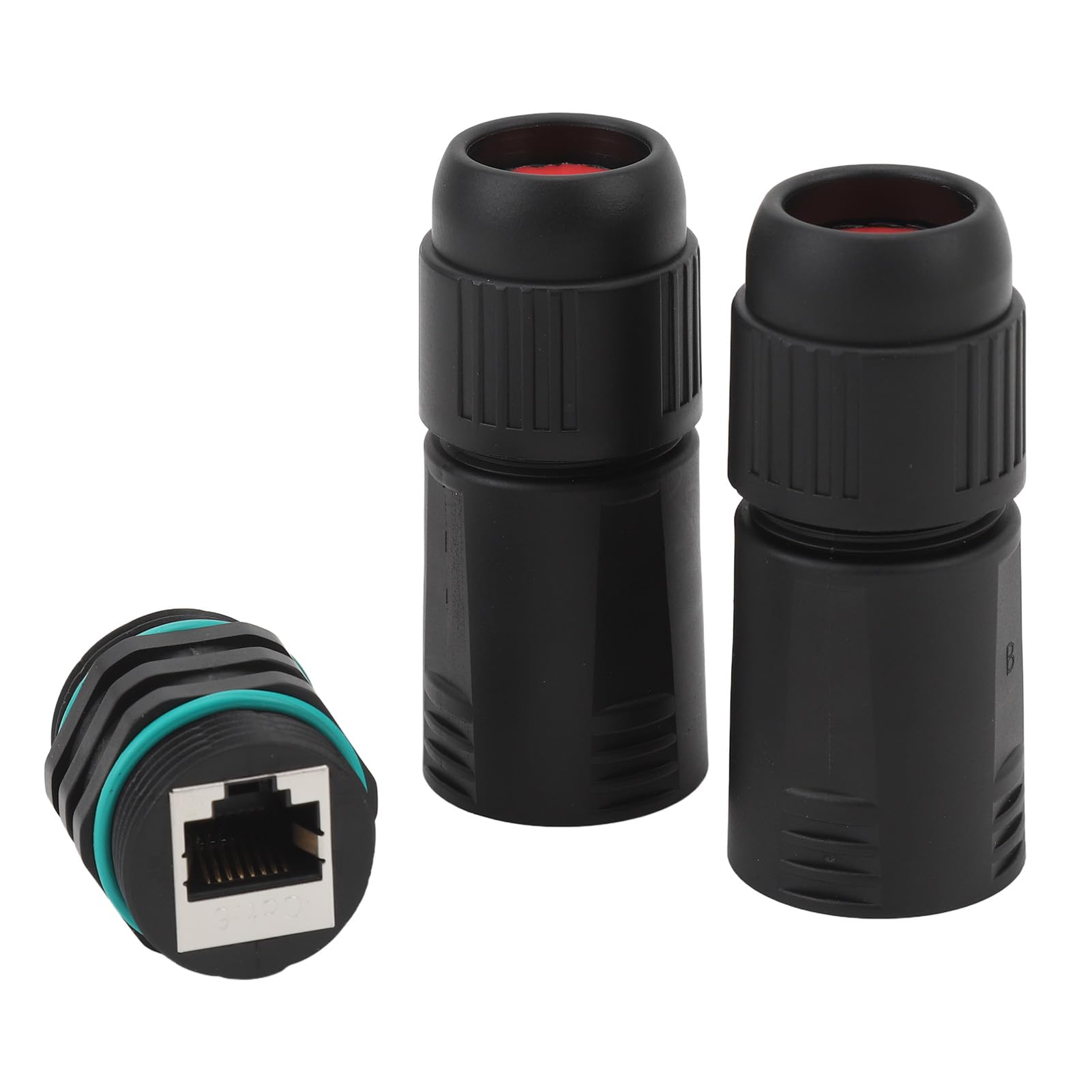 Focket Ethernet Cable Extender Connector, RJ45 Coupler IP68 Female to Female CAT6 Adapter for Starlink Dish and Router with Shielded Plastic for Stable 1000Mbps Connection