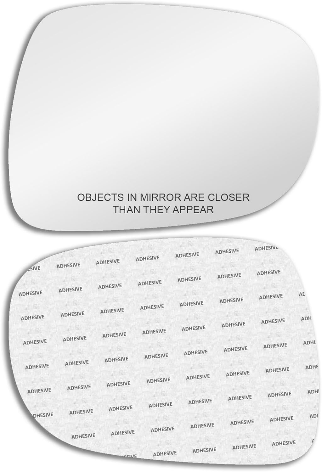 CHECK SIZE - MORE THAN ONE OPTION AVAILABLE - Replacement Mirror Glass with FULL SIZE ADHESIVE for Lexus IS250 IS350 ES350 Passenger Side View Right RH