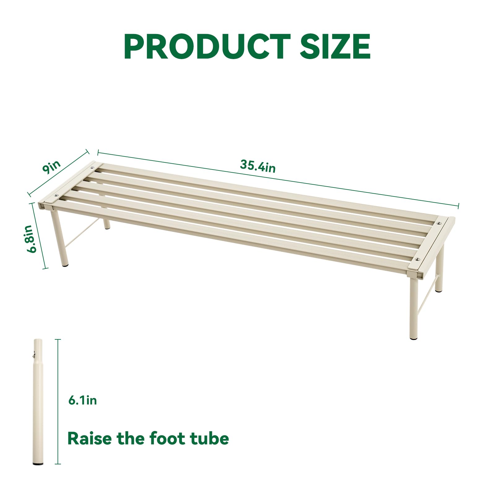 Soporte de metal para plantas, soporte para macetas de aluminio resistente a la oxidación, estante de exhibición para plantas de alta resistencia para patio, balcón, jardín, sala de estar