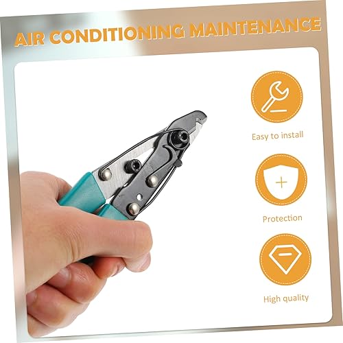 Miniatura 4 de TEHAUX Tijeras capilares Herramientas de eliminación de aire acondicionado Tijeras de reparación de aire acondicionado Tijeras Abrazadera de