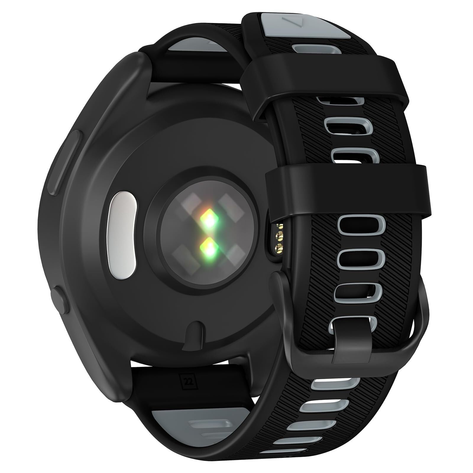 Correa de reloj de 22 mm para Garmin Forerunner 965 y 955 en silicona suave 8