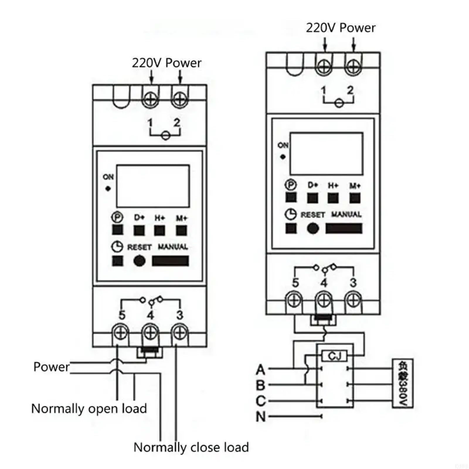 K9FA THC15A DIN-Timer, wöchentlicher programmierbarer digitaler Timer | Digital Timer(110V)