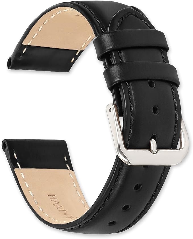 Stage Coach Genuine Leather Watch Band - Choice of Color - (Black, Brown,  Havana) \u0026 Width - (10mm, 12mm, 14mm, 15mm, 16mm, 17mm, 18mm, 19mm, or 20mm)  : Ropa, Zapatos y Joyería - Amazon.com