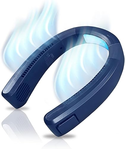 Portable Neck Air Conditioner  Neck and Face Cooling Device with Rechargeable Battery  Bladeless Design