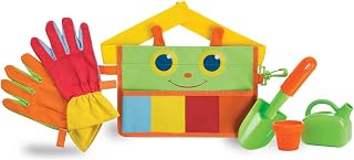 Melissa & Doug Sunny Patch Happy Giddy Garden Tool Belt Set with Gloves, Trowel, Watering Can, and Pot