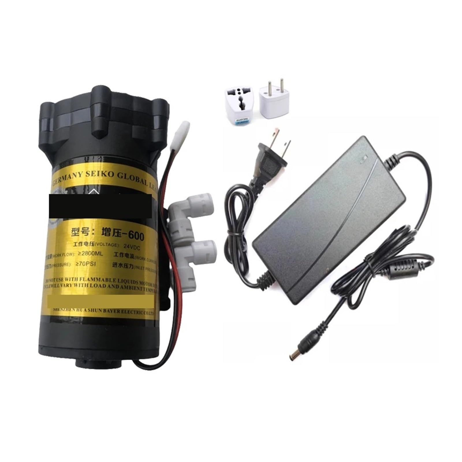 Pompe osmose inverse 600 GPD 24V avec membrane haute pression pour purificateur