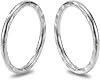 365 SLEEPERS 925 Solid Sterling Silver Faceted Sleeper Earrings - Australian Made - Nose Hinged Hoop Segment Ring - Nickel Free Hypoallergenic