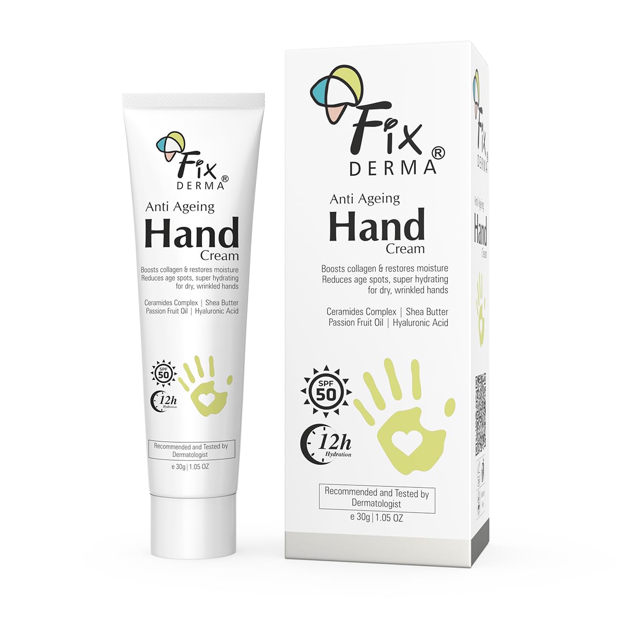 FIXDERMA Anti Ageing Hand Cream for Women & Men | Ceramide Moisturizer | Hyaluronic Acid Cream | Hand Cream for Dry and Rough Hands | Shea Butter | Cream for Itchy Hand | All Skins Types – 30g FIXDERMA Anti Ageing Hand Cream for Women & Men | Ceramide Moisturizer | Hyaluronic Acid Cream | Hand Cream for Dry and Rough Hands | Shea Butter | Cream for Itchy Hand | All Skins Types – 30g