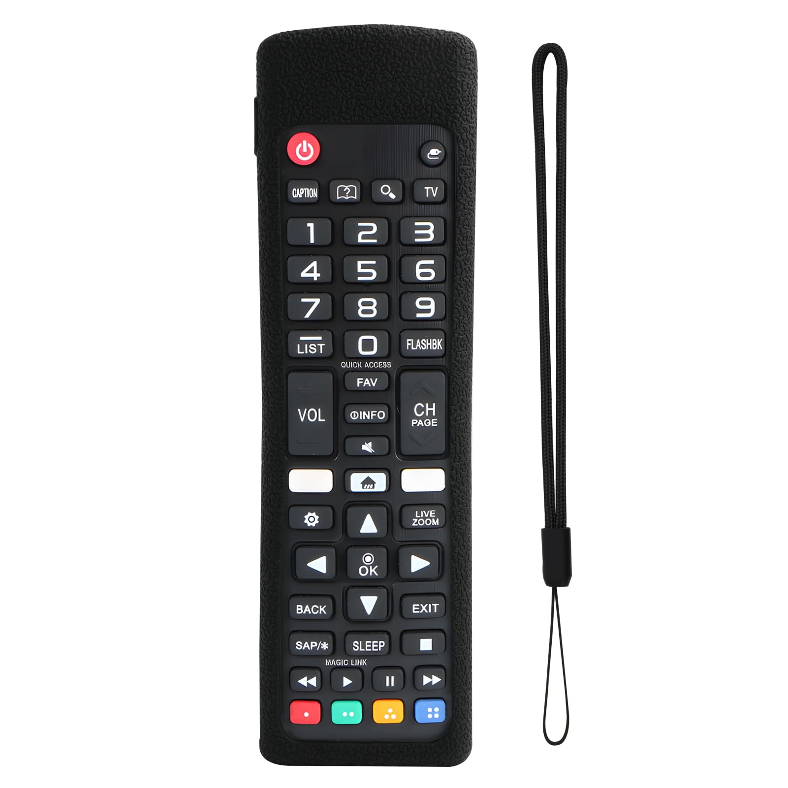 custodia telecomando in Silicone compatibile con LG Smart TV, copertura protettiva per LG 2022/2023/2024 Magic Remote Control, Robusto (AKB)
