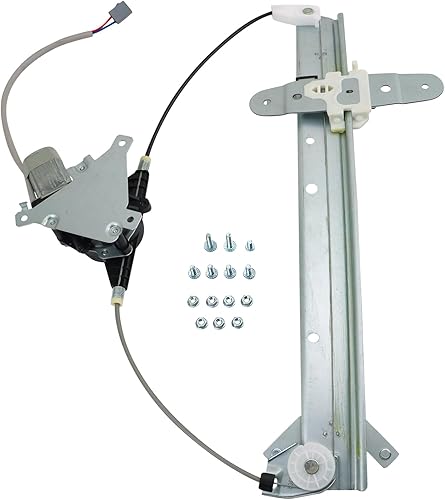 Miniatura 215 de TRQ Regulador y motor de ventana eléctrica del lado del conductor, parte trasera izquierda, compatible con Ford Escape 2008-2012, Mazda Tribute
