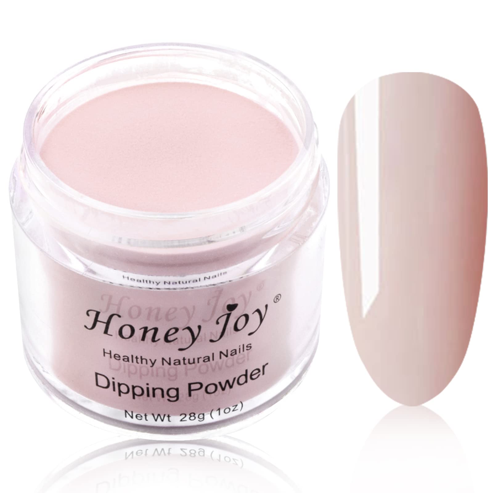 Honey Joy 28g/Box Fine Dipping Powder Nude Color, Bare, Naked Color, Without Lamp Cure Nails Dip Powder Summer Gel Nail Color Powder Natural Dry, Even & Smooth Finishing (no.8)
