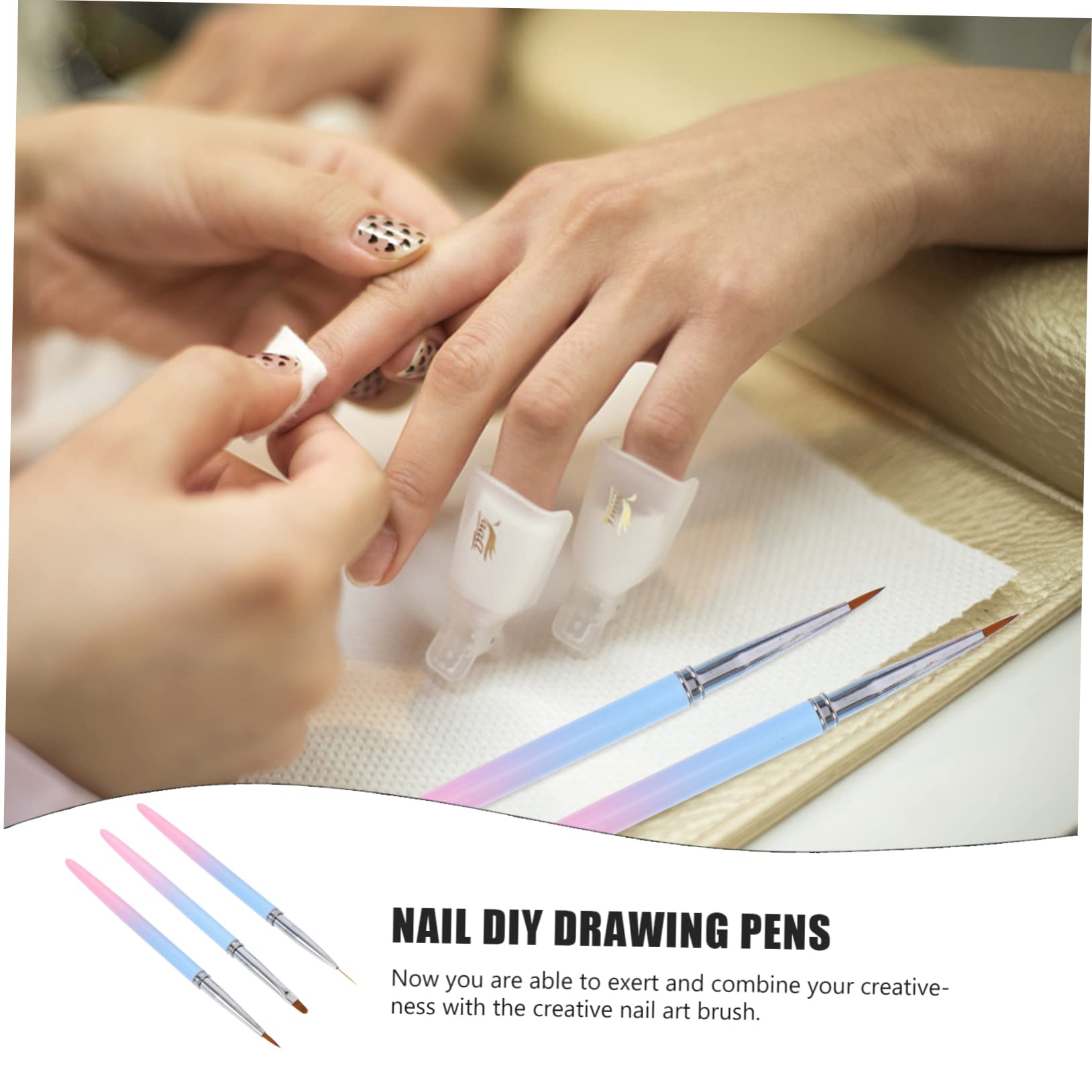 Healeved 15pezzi Penne Per Nail Art Strumenti Per Manicure Professionale Per Uso Domestico e Salone Pennarelli Per Unghie Con Testa Per Disegni Eleganti e Applicazioni Fluide
