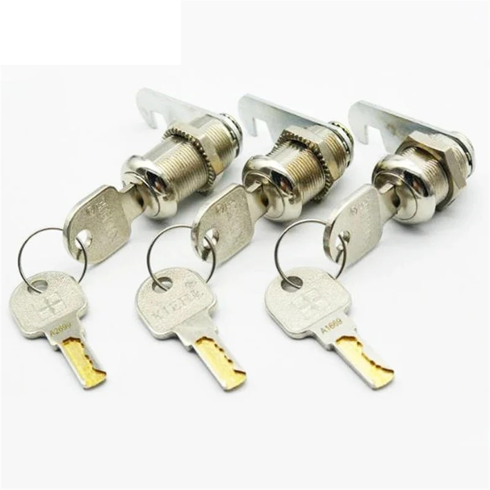 Cerradura de leva for herramientas o caja de efectivo, cajero automático, armario de gimnasio, puerta corredera, taquilla escolar, cajón de oficina, Hardware de seguridad DIY, 1 Uds.(Key Alike 20mm)