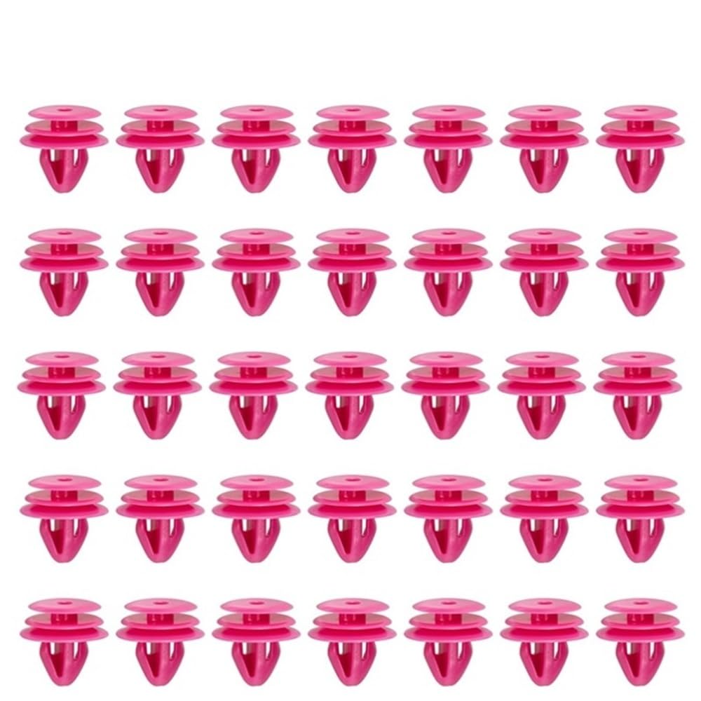 YTQMoreBNZ 40PCS OE#82315-27000 82315-33020 Plastic Trim Clips Fastener Door Trim Panel For Hyundai & Kia(Red 40PCS)