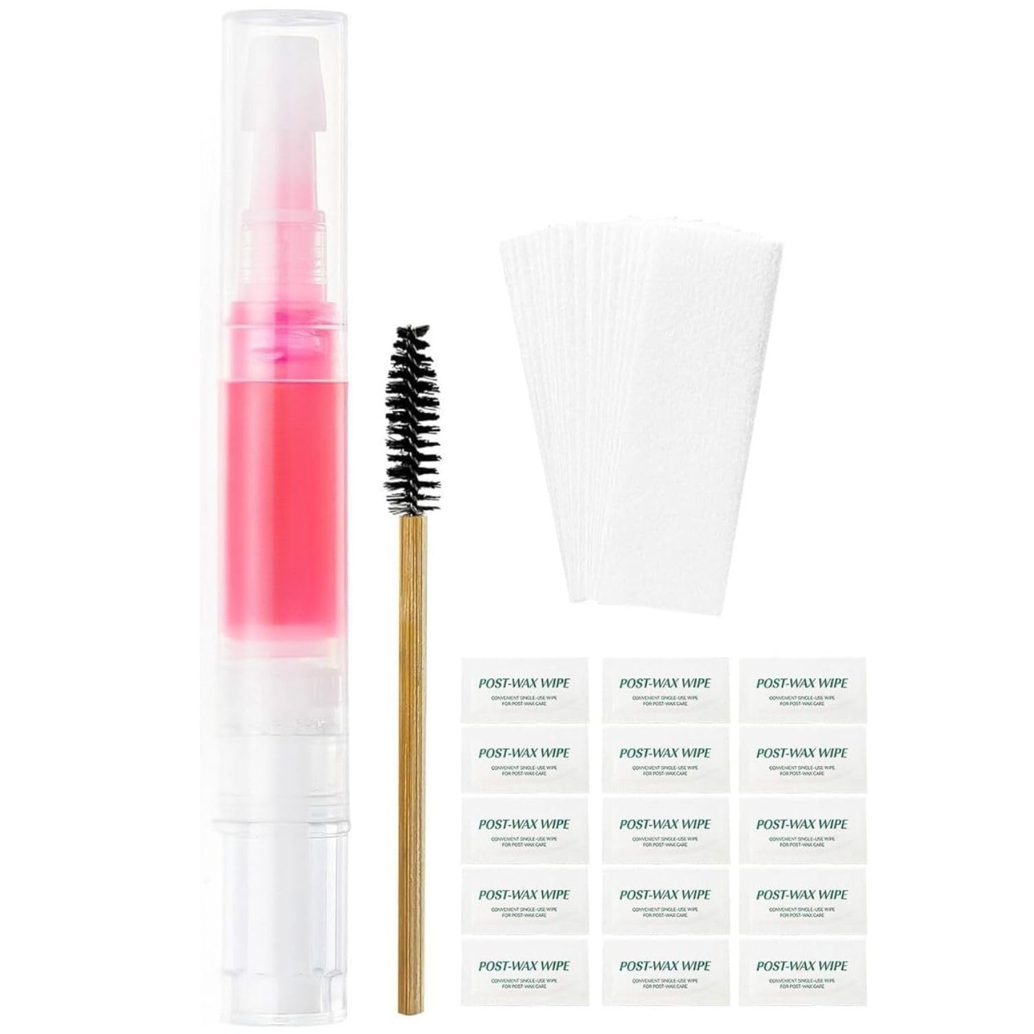 KIDWILL 1pc Sticky Eyebrow Wax Kit, Face Waxing Kit for Upper Lip Cheeks Chin with 20ocs Mini Waxing Strips, Eyebrow Shaper Wax Kit, 5g Natural Vegan Brow Styling Wax for All Skin Type for Women-image-43
