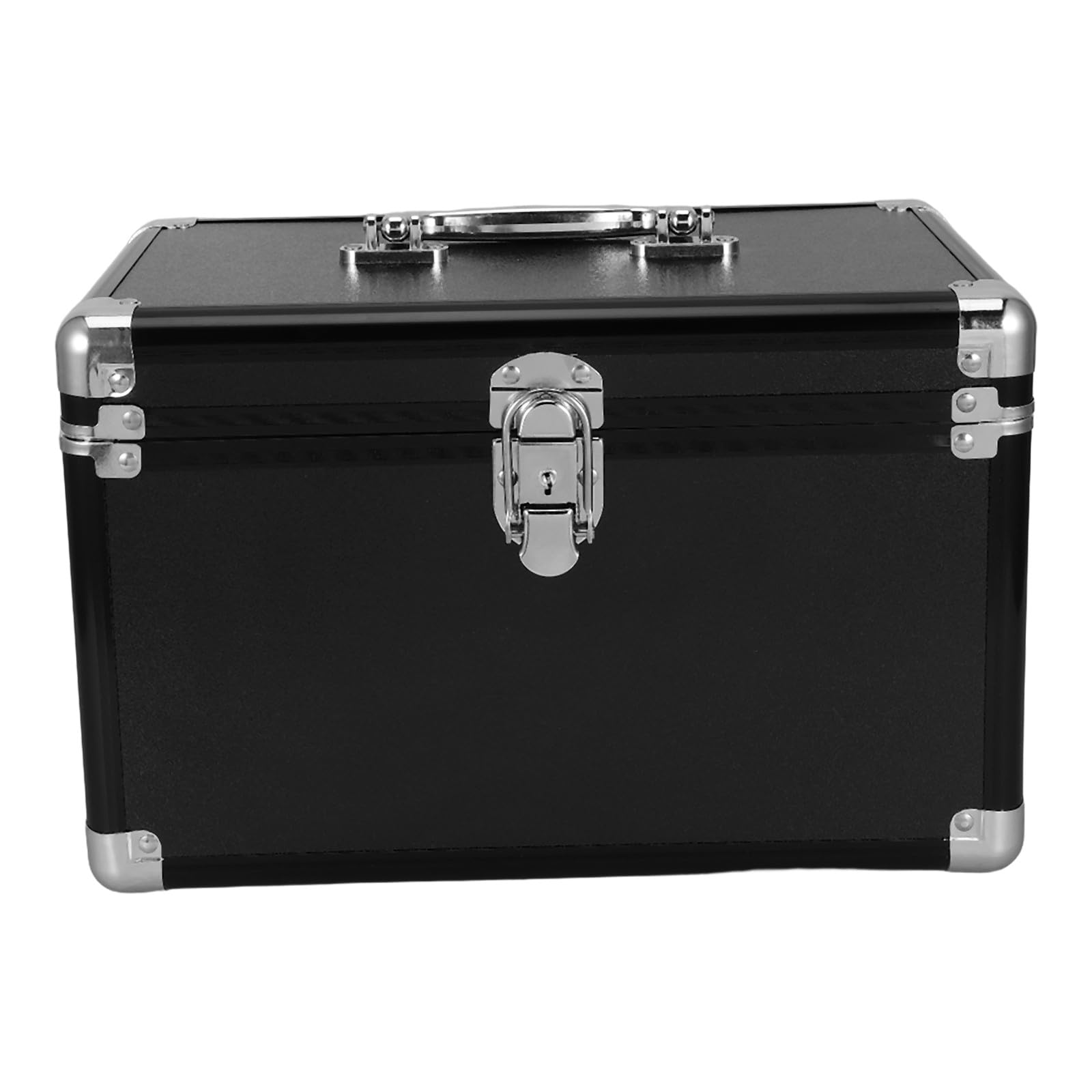 KICHOUSE Wielofunkcyjne pudełko do przechowywania z uchwytem - przenośna skrzynka narzędziowa z 2 przegrodami - aluminiowa rama, etui do prac rękodzielniczych - organizer na przybory do szycia,
