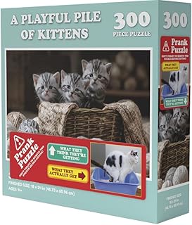 Wilder Games Doing Things Cats Prank Puzzle Game, 300 Pieces, Multicolour